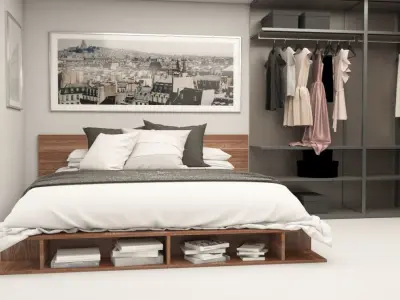 3D Master Bedroom Design 3D model