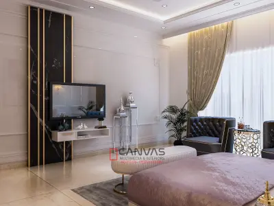 Luxury Bedroom Interior Photorealistic scene in 3Ds max Vray 5 3D model