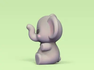 Little Elephant 3D print model