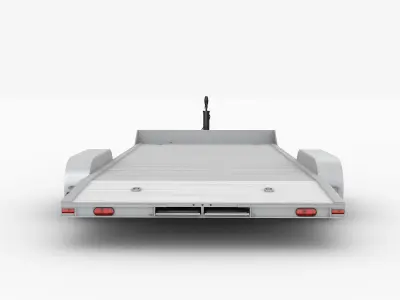 Aluminum Car Trailer 3D model