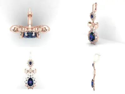 Earrings sp5 3D print model