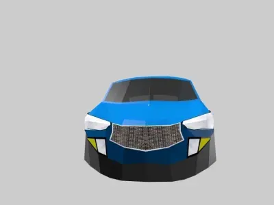 Car low poly Low-poly 3D model