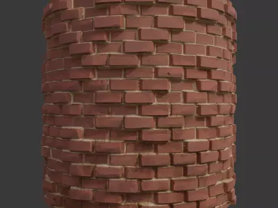 Stylized Brick Wall 02 Texture