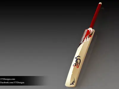 Kookaburra Cricket Bat Free 3D model
