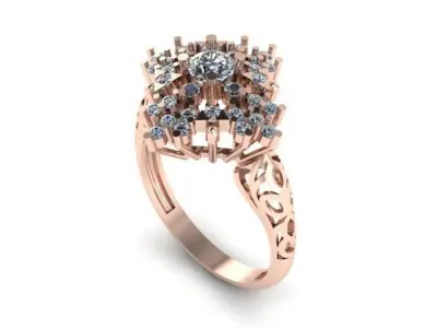 wedding ring 3D print model