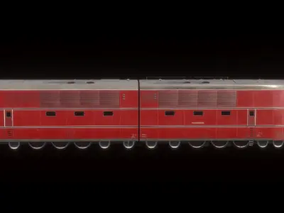 Breitspurbahn locomotive henschel 3D model