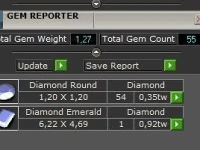 luxury engagement ring with emerald diamond 453 3D print model