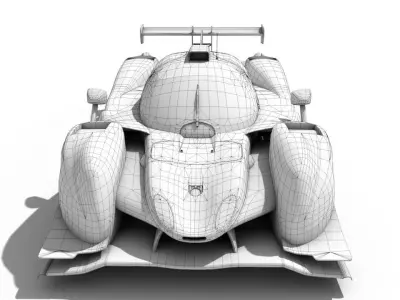 Ligier JSP3  - LMP3   Low-poly 3D model