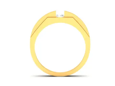 Band 3dm Render Details mens gold ring with diamond 3D print model purchase