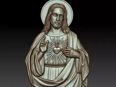 Sacred Heart of Jesus 3D print model