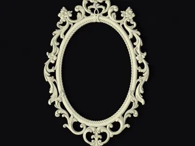 carved mirror 3D model 10