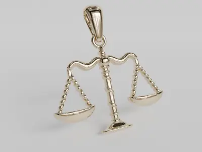 scale pendant 3D print model