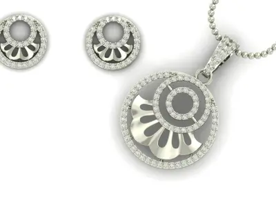 Pendant Necklace 3D print model 19
