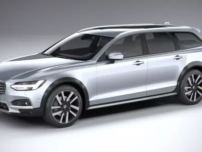 Volvo V90 Cross Country 2020 LowPoly 3D model