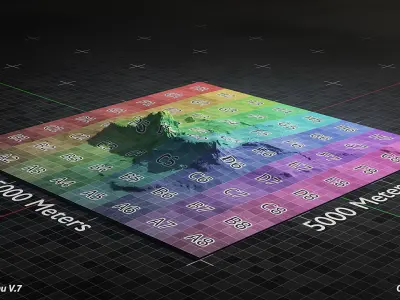 Desert Plateau Version 7 3D model