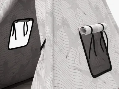 Children tepee with playmat 3D model