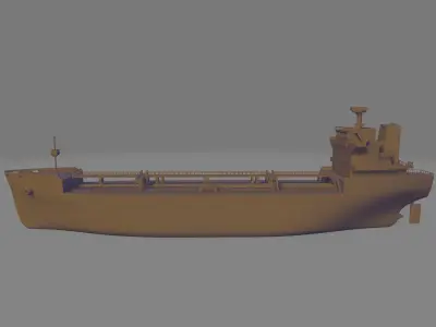 Tanker ship miniature 3D print model