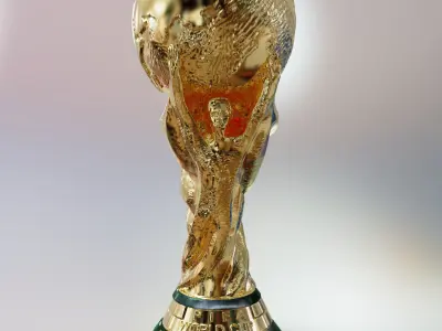 FIFA world Cup Pendant Keychain Earring 3D print model