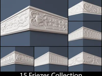 15 Friezes Collection 3D model