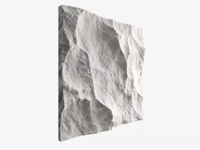 259-RockPanel piece of rock on wall 3D model