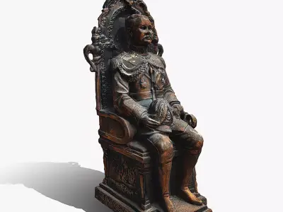Statue - Chulalongkorn Former King Of Thailand 3D print model
