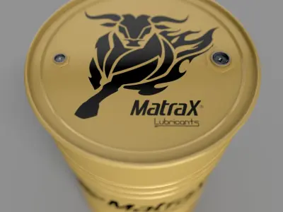 Realistic Matrax Barrel 3D Model Low-poly 3D model