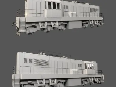 Train Locomotive 3D model