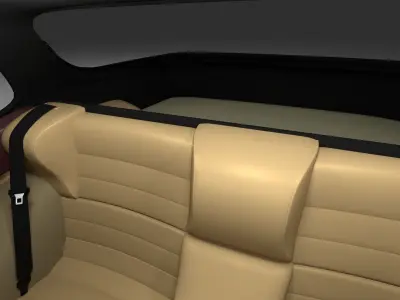 Early Porsche 944 with interior rev 3D model