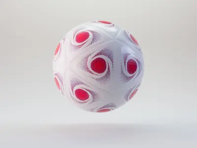 Modern Soccer Football Ball 3D model
