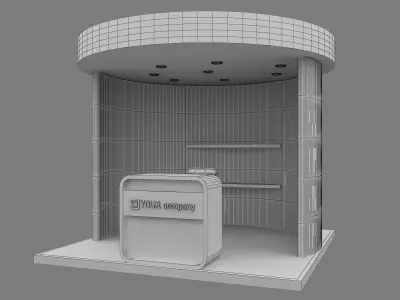 Booth Exhibition Stand a552a  3D model