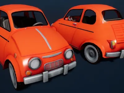 Stylized Car 03 Low-poly 3D model