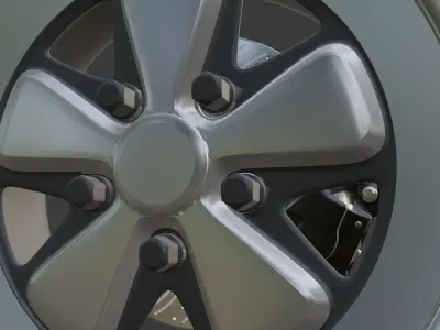 Porsche Fuchs Rim 911 SC 3D print model