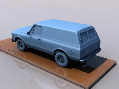 CHEVY C10 PANEL TRUCK 1968 3D print model