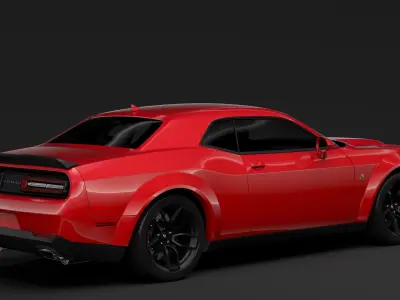 Dodge Challenger RT Scat Pack Widebody LC 2020 3D model