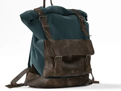 Rolltop backpac 3D model