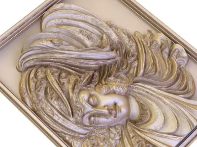 The Confluence of Relief Sculpture and Persian Miniature  3D model