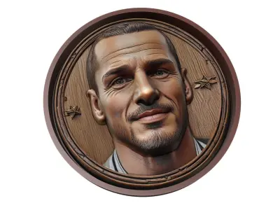 Leonardo Bonucci Footballer Medallion 3D print model