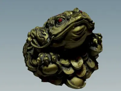 Money toad 3D model