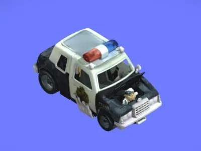 80s POLICE-ACADEMY CAR - 3D SCAN 3D print model