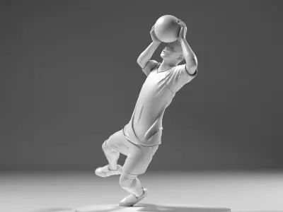 Footballer 05 GoalKeeper 01 Stl 3D print model