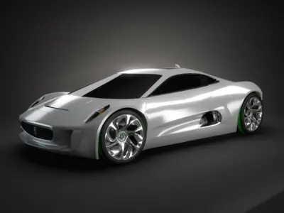 Jaguar C-X75 STD MAT 3D model