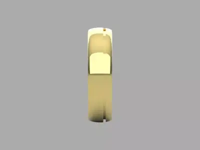 Wedding Ring  3D print model 65
