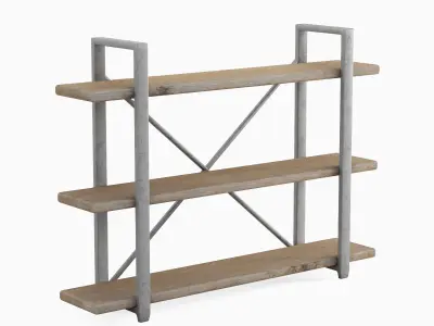 Bookshelf 03 Low-poly 3D model