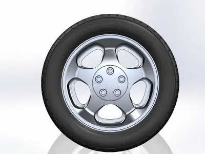 Wheel for scale model of Cobra version of american ponycar 1994 3D print model