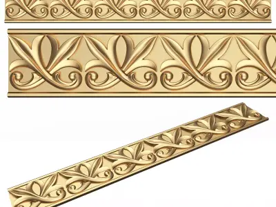 Ornament Element Molding 010 Low-poly 3D model