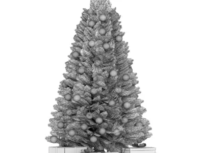 christmas tree 01 3D model