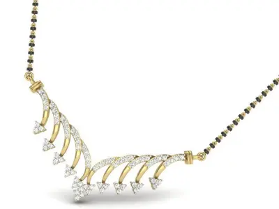 Luxury Necklace Diamonds  3D print model