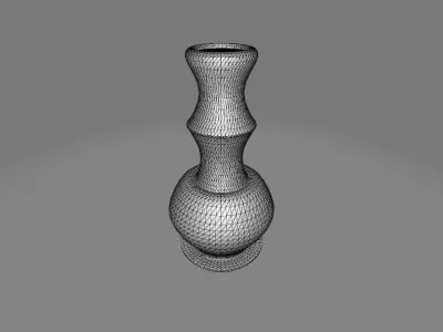 Wooden Pot - Pot 3D model Free low-poly 3D model