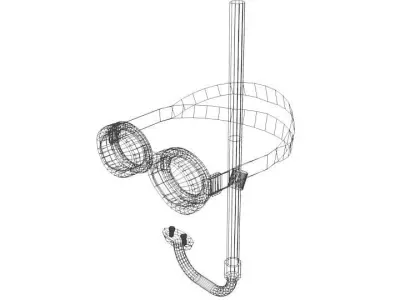 Scuba Diver Mask Type 4 3D model