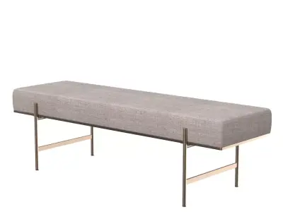 Davian Bench Chacha Limestone 108524 3D model